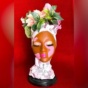 Afrocentric Floral Head decor